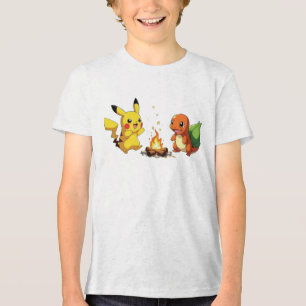 Pokémon und seine Treue Freunde T-Shirt Hoodie Tri-Blend Shirt