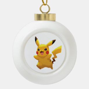 Pokémon und seine Treue Freunde T-Shirt Keramik Kugel-Ornament