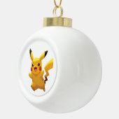 Pokémon und seine Treue Freunde T-Shirt Keramik Kugel-Ornament (Rechts)