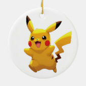 Pokémon und seine Treue Freunde T-Shirt Keramik Ornament (Hinten)