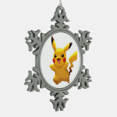 Pokémon und seine Treue Freunde T-Shirt Schneeflocken Zinn-Ornament (Links)