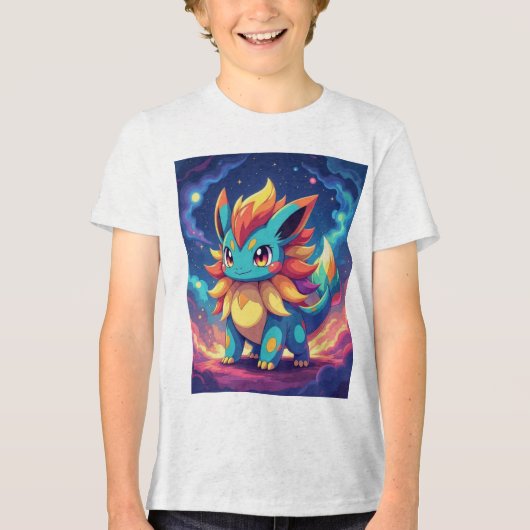 Pokémon und seine Treue Freunde Tri-Blend Shirt (Vorderseite)