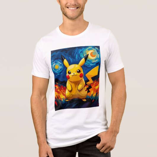 Pokémon und seine Treue Freunde Tri-Blend Shirt (Vorderseite)