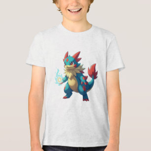 Pokémon und seine Treue Freunde Tri-Blend Shirt