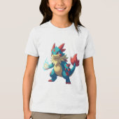 Pokémon und seine Treue Freunde Tri-Blend Shirt (Vorderseite)