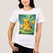 Pokémon und seine Treue Freunde Tri-Blend Shirt (Vorderseite)