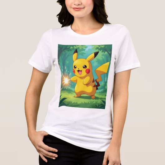 Pokémon und seine Treue Freunde Tri-Blend Shirt (Vorderseite)