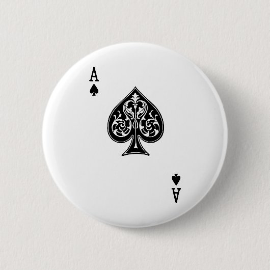 Poker-Ace-Karte Button (Vorderseite)