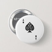 Poker-Ace-Karte Button (Vorne & Hinten)