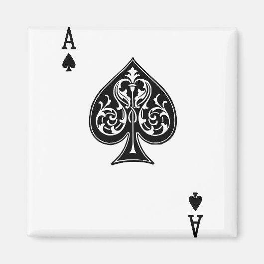 Poker-Ace-Karte Magnet (Vorne)