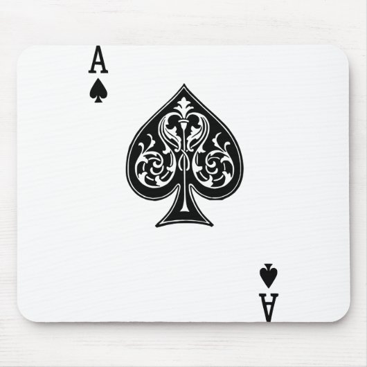 Poker-Ace-Karte Mousepad (Vorne)
