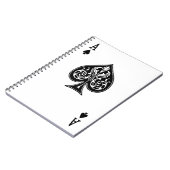 Poker-Ace-Karte Notizblock (Linke Seite)