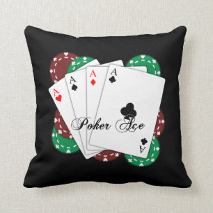Poker Ace Playing Cards Kissen