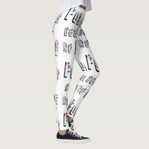 Poker Aces bearbeite mich in Logos, Leggings der W