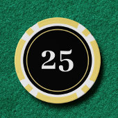 Poker Aces Gold & Black Bachelor Party Pokerchips