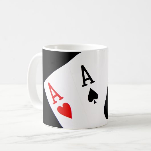 Poker Aces Tasse (Vorderseite Links)