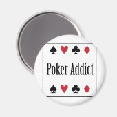 ** POKER ADDICT ** MAGNET (Vorderseite/Rückseite)