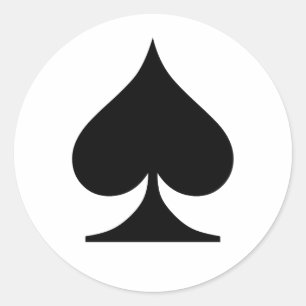 Poker Addict Runder Aufkleber