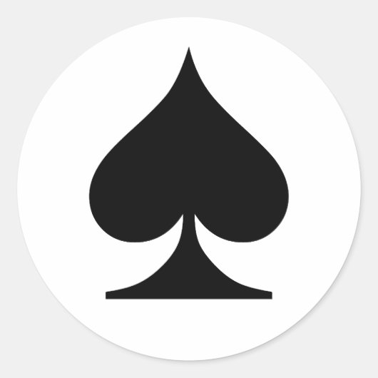 Poker Addict Runder Aufkleber (Vorderseite)