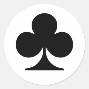 Poker Addict Runder Aufkleber