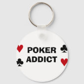 Poker Addict Schlüsselanhänger (Vorderseite)