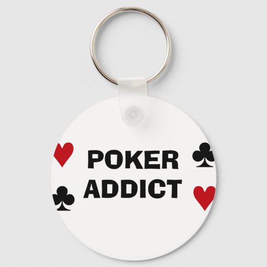 Poker Addict Schlüsselanhänger (Vorderseite)