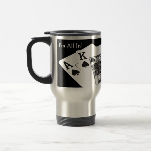 Poker - aller ich bin herein! reisebecher (Links)