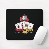 Poker and Beer King Tiles Casino Poker Geschenk Mousepad (Mit Mouse)