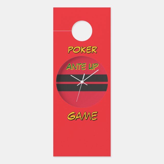 Poker Ante Up Türanhänger (Vorderseite)
