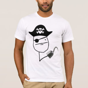 Poker Antlitz Pirat T-Shirt