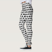Poker Anzug Muster CUSTOM HINTERGRUND FARBE Leggings (Links)