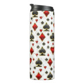 Poker Anzug Thermosbecher (Nach rechts gedreht)