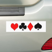 Poker-Anzugs-Autoaufkleber Autoaufkleber (Auf Auto)