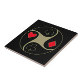 Poker-Anzugs-Fliese Fliese (Seite)