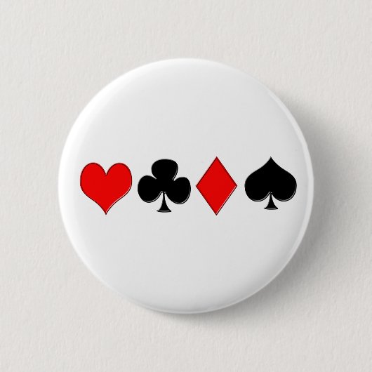 Poker-Anzugs-Knopf Button (Vorderseite)