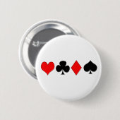 Poker-Anzugs-Knopf Button (Vorne & Hinten)
