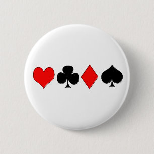 Poker-Anzugs-Knopf Button