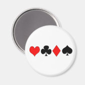 Poker Anzugs Magnet (Vorderseite/Rückseite)