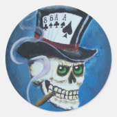 Poker Art. 2011 Runder Aufkleber (Vorderseite)