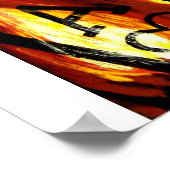 Poker Art Big Slick FLAMING ACE KING Poster (Ecke)
