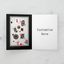 Poker Artsy anpassbare Karte für Spieler
