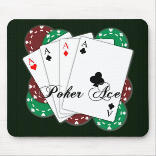Poker As Playing Cards Maus Pad Mousepad