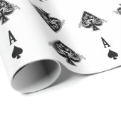 Poker Ass Geschenkpapier (Rolleneckpunkt)