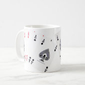 Poker Asse ... Englische Tee-Tasse Kaffeetasse (Vorderseite Links)