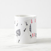 Poker Asse ... Englische Tee-Tasse Kaffeetasse (Mittel)