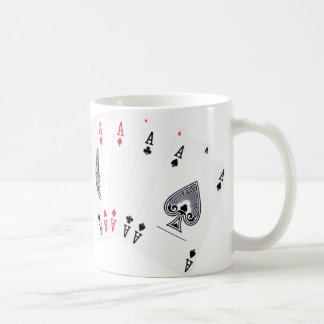 Poker-Asse ... englische Teetasse