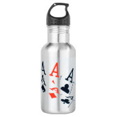 Poker, Asse, Trinkflasche (Vorderseite)