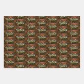 Poker Beileid Hunde Poker Funny spielen Geschenkpapier Set (Vorderseite)