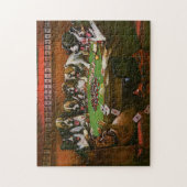 Poker Beileid Hunde Poker Kolodge 1903 Puzzle (Vertikal)