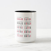 Poker-Betrüger-Blatt Zweifarbige Tasse (Mittel)